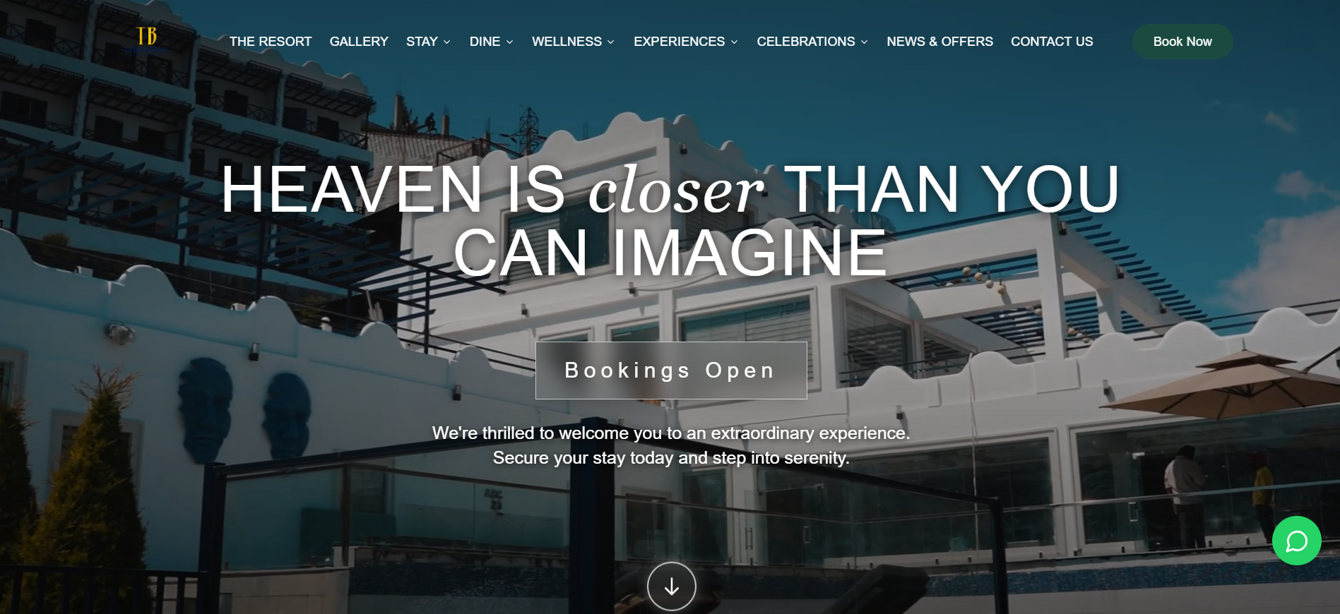 Terra Bliss Hotel Website